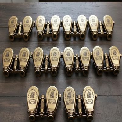 Set of 10 London 1917 Design | Handcrafted Antique Vintage Brass Opera Glasses