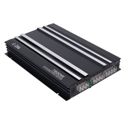 Badafaci Car Stereo Amplifier, Aluminum Alloy 4 Channel Class AB Amp with 7800W Power for Car Truck Boat UTV Motorcycle
