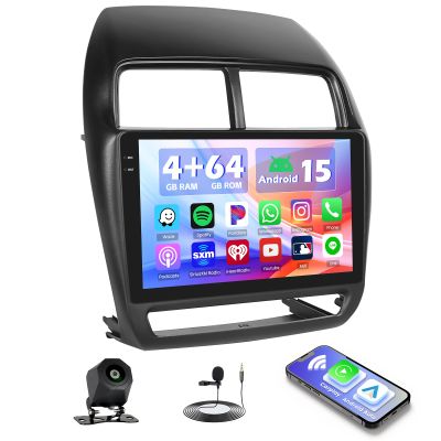 Hikity 4+64G Android Car Stereo for Mitsubishi ASX RVR Outlander Sport 2019 2020 2021, 10Incell Touchscreen Radio CarPlay, Android Auto, Bluetooth, GPS Navigation, WiFi, FM, RDS + AHD Backup Camera