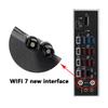 HSSDTECH Tri Band Interface WiFi 7 Gaming Motherboard Antenna for Gigabyte X870 Gaming X WIFI7 WiFi 7 Antenna WiFi7 Tri-Band Gaming Card 12dBi Bluetooth 5.4,Magnetic Base (Black) view 4