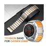 26mm Titanium Band for Garmin Enduro 3 2 Fenix 8 7X Pro 51mm 6X Bracelet for Garmin Tactix 7 7Pro Metal Silicone Watchband Accessories(Titanium orange,26mm(Fenix 8 51mm)) view 2