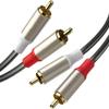 SEEXDDT 1M/2M/3.0M/5M Cable Double Male End Connection Cord Wire for Connecting Amplifiers and Speakers view 1