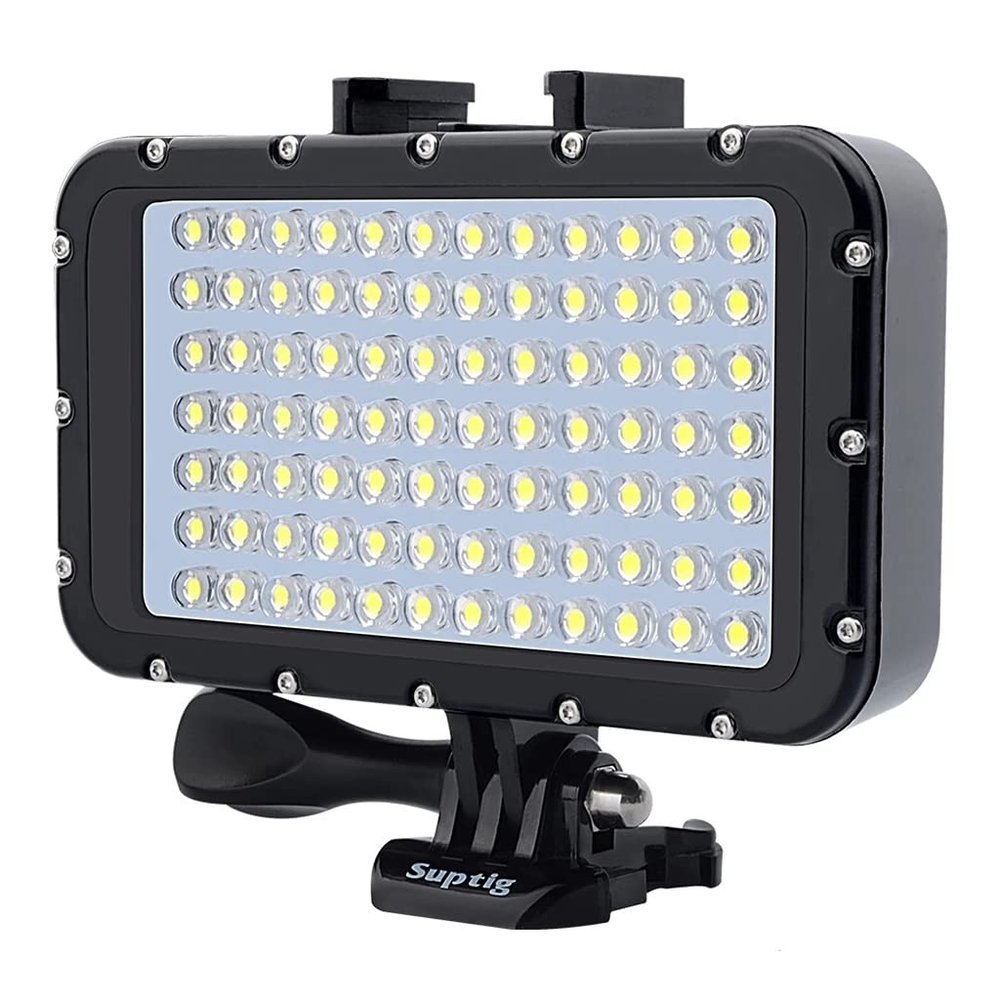 ECVGHD 50M/164ft Waterproof Diving Light Underwater LED Fill Lamp with 4 Lighting Modes