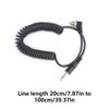 ECVGHD Efficient PC to 3.5mm Male Flash Sync Cord Spring Coiled Connection Cable Wire view 4
