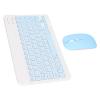 LUCKDANO 10 Inch Keyboard Set, Composite Keys with USB Charging Ultra Thin Quiet Wireless and Mouse, 4D Adjustable DPI, for Cellphone Laptop Tablet (Sky Blue) view 4