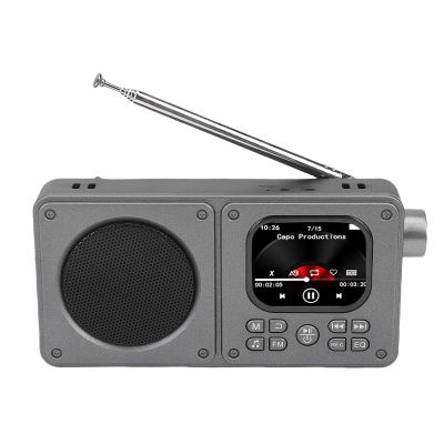 Yoidesu Portable Video Radio with 2.01 Inch Screen, BT 5.4 Speaker, AM FM Tuner for Music Movies Learning with Earphone Jack