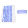 10 Inch Keyboard Set, Composite Keys with USB Charging Ultra Thin Quiet Wireless and Mouse, 4D Adjustable DPI, for Cellphone Laptop Tablet (Purple) view 1