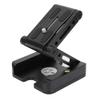 Portable Adjustable 3 Folding Flex Tilt Tripod Head, Quick Release Plate for Camera DSLR, Aluminum Alloy Mount with Bubble Level, 180 Degree Tilt Movement, Compatible with 1/4 and view 2