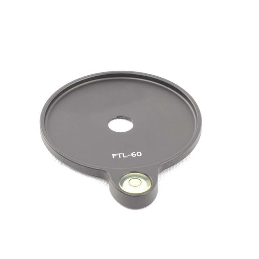 ECVGHD Machined Tripod Spirits Level Plate 60mm for Precise Camera Alignment