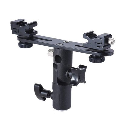 ECVGHD Hot Shoe Mount Adapter Dual Screws Bracket Stand Holder for DSLR Camera