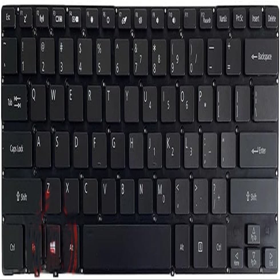 100% New No Backlit Keyboard for ACER Swift 7 SF714-52 English US Black Keyboard New