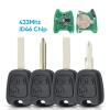Suitable for Remote Car Key 433mhz ID46 for Peugeot 106 107 206 306 307 207 407 Partner Citroen C1 C2 C3 C4 Saxo Picasso(Ne73 Blade) view 2