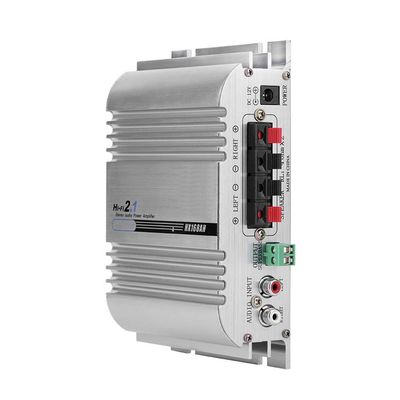 Aramox Car Amplifier 12V, 2.1 Channel Mini Stereo AMP with Heavy Bass Technology 40W X 2 + 60W Subwoofer for Car Boat Motorcycle