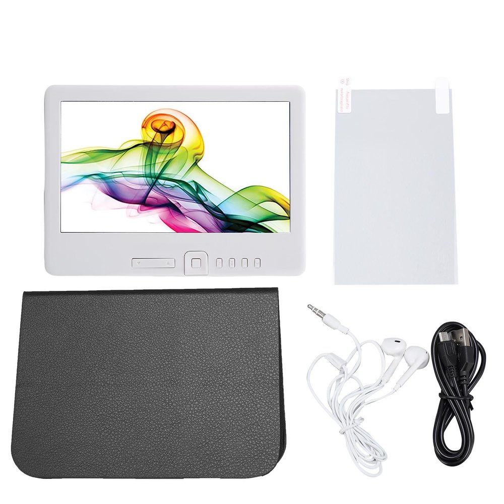 Tyenaza E Reader 7 Inch Portable TFT LCD 16:9 Screen E Book Reader with Screen Protector Protective Case Earphones (8G)