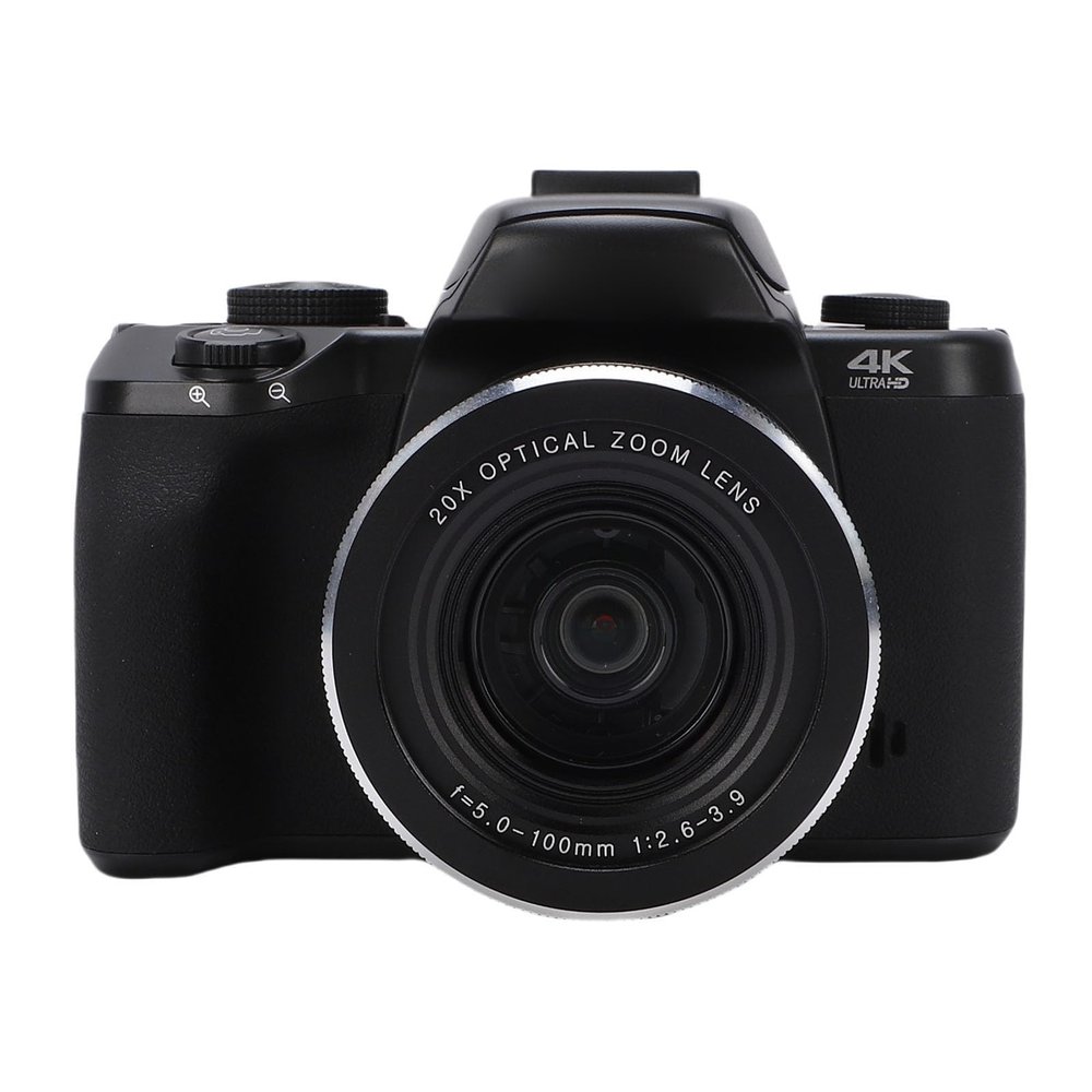 ASHATA 4K Mirrorless Camera, 75MP Digital Camera for Photography with 20X Optical Zoom WiFi 4K Video Camera for Vlog Travel