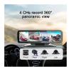 12Inch 4 Cameras Channel Way 360 Degree Bird View Car Dvr Dash Cam with Touch Screen Smart Rearview Mirror for Trucks view 2