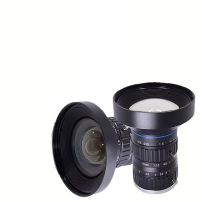 12MP 4/3'' Industrial Lens C Mount 12mm Fixed Focal Length F2.0-22 Machine Vision 400-1000nm