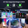 5-in-1 Wireless CarPlay & Android Auto Adapter with Netflix/YouTube, [Supports 4K HDMI Output & Screen Mirroring] - Plug & Play Car Play Wireless Smart AI Box for Cars with OEM Wired CarPlay/Auto view 2