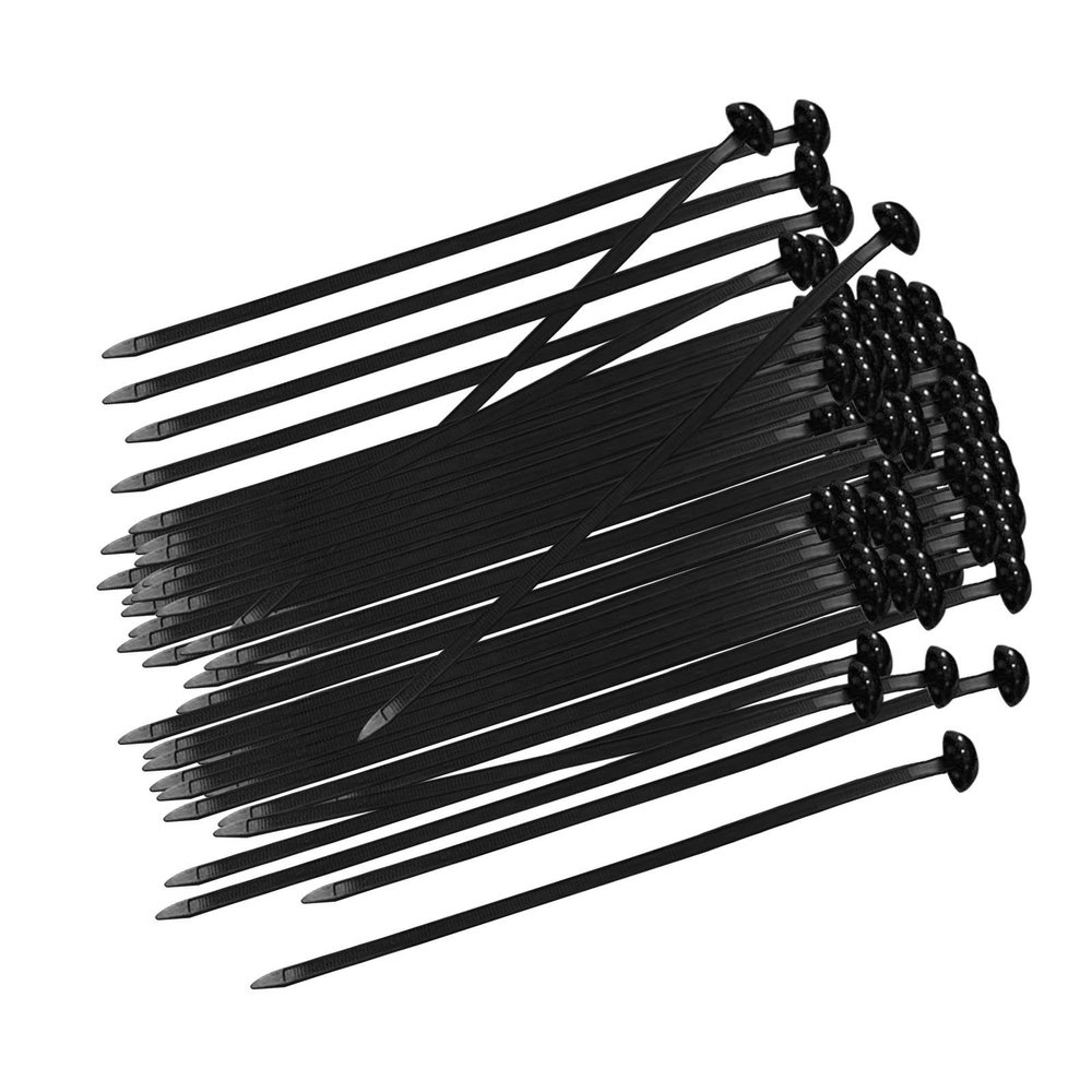 100Pcs Nylon Universal Cable Ties Heavy Duty Self-Locking Tie Wraps Wire Fastener Clips- 0.8x28cm