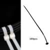 100Pcs Nylon Universal Cable Ties Heavy Duty Self-Locking Tie Wraps Wire Fastener Clips- 0.8x28cm view 3