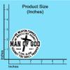 (3PCS) Man of God Sticker, Isaiah 54:17 Christian Faith Inspirational Bible Verse Jesus Waterproof Vinyl Sticker Decals for Books Laptops Phone Water Bottles Tumbler Cup Kindle 3x3 Inch view 3