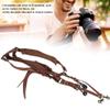DIRBAK Adjustable Leather Camera Shoulder Strap, Double Harness DSLR Strap for Photographers, Free Size Black or Brown Dual Camera Carrier with Brass Hardware (Shoulders-brown) view 2