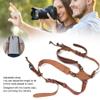 DIRBAK Adjustable Leather Camera Shoulder Strap, Double Harness DSLR Strap for Photographers, Free Size Black or Brown Dual Camera Carrier with Brass Hardware (Shoulders-brown) view 3