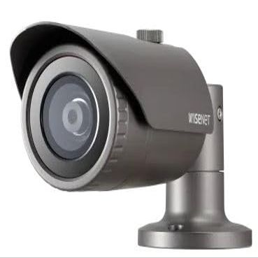Hanwha Vision QNO-6032R 2MP IR WDR Outdoor Network Bullet Camera with 6mm Fixed Lens, RJ45 Connection
