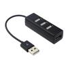 CompuCablePlusUSA USB-A 2.0 Male to 4-Port USB-A 2.0 Female Hub Adapter, 480Mbps High-Speed Data Transfer - Portable Splitter for Laptop, PC, & Mac (Data Sync Only) view 1