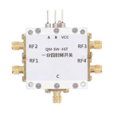 FILFEEL RF Switch Module High Isolation Wide Band Low Insertion Loss SP4T RF Switch Manage Microwave Signal Channels CNC Structure Aluminum Alloy 0.16GHz Wireless Communication System