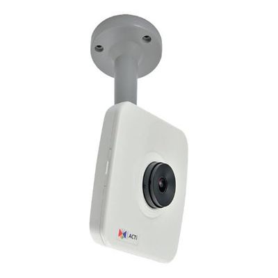 ACTi E13A 5MP Indoor Network Cube Camera, 2.8mm Fixed Lens, 92.6 FOV, Two-Way Audio, PoE Powered, MicroSD Storage