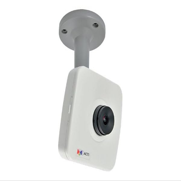 ACTi E13A 5MP Indoor Network Cube Camera, 2.8mm Fixed Lens, 92.6 FOV, Two-Way Audio, PoE Powered, MicroSD Storage