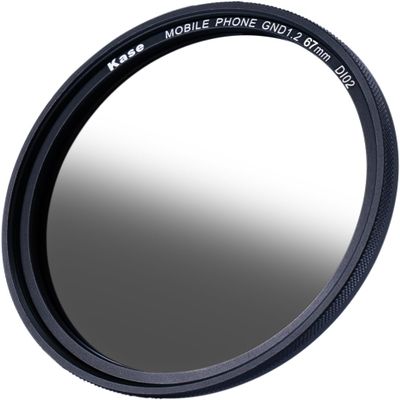 Kase 67mm Smartphone Magnetic Filter Compatible with Xiaomi 15 Ultra, Vivo X200 Pro, iPhone 17 Pro Max (Soft Grad 1.2 Filter only) Black