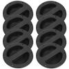 BESPORTBLE 8pcs Recessed Loudspeaker Handles Plastic Audio Speaker Cabinet Pulls for Stage Party Studio Use Black view 1