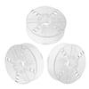 Toddmomy 3pcs Transparent Plastic Cord Reel Organizer Lightweight Portable Electric Wire Storage Spool for Cables Ropes and Extension Cord Management view 1