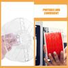 Toddmomy 3pcs Transparent Plastic Cord Reel Organizer Lightweight Portable Electric Wire Storage Spool for Cables Ropes and Extension Cord Management view 3