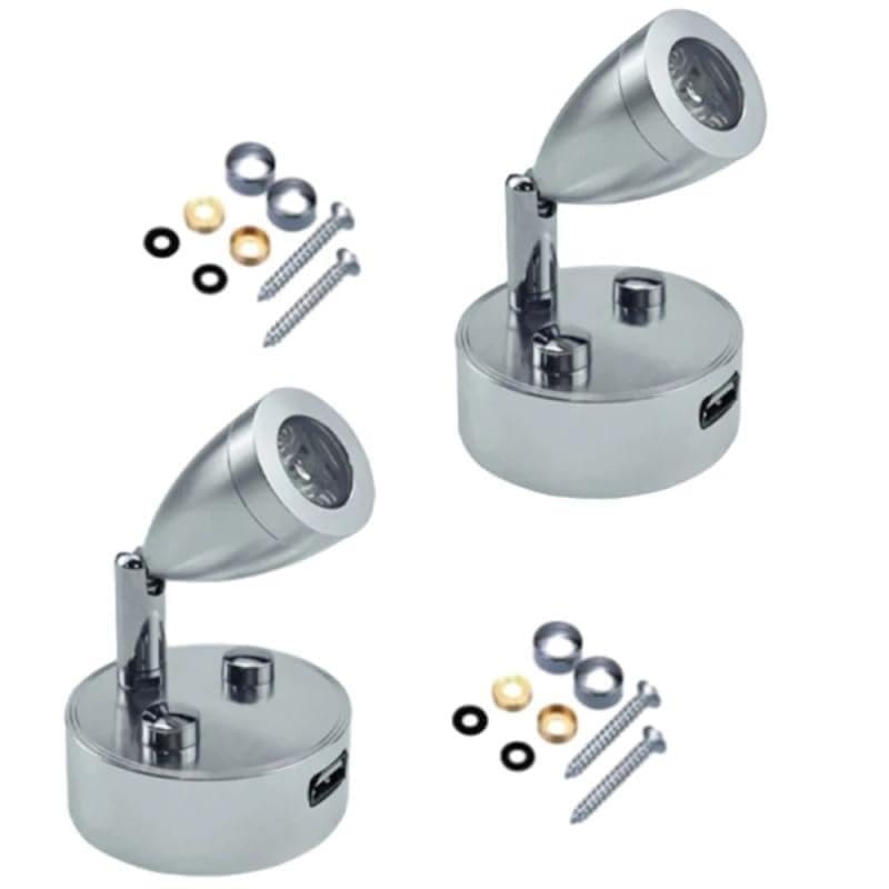 12-24 V DC New USB RV Lights Interior Reading Lamp LED Smart Touch Wall Lamp(Black)