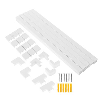 Toddmomy PVC Wall Cable Hider Kit Wire Covers with Adhesive for Tv Cord Management Home Office Wall Mounted Wire Concealer Protector Organizer