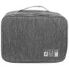 BESPORTBLE Portable Charger Organizer Bag with Shock-Absorbing Padding Lightweight Travel Case for Cameras Power Banks Cables and Electronic Accessories Stylish Gray Carrying Storage view 1