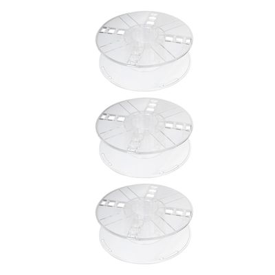 BESPORTBLE 3pcs Transparent Plastic Cable Reel Capacity Wire Organizer Cord Storage Spool for Electric Cords and Extension Wires Versatile Winding
