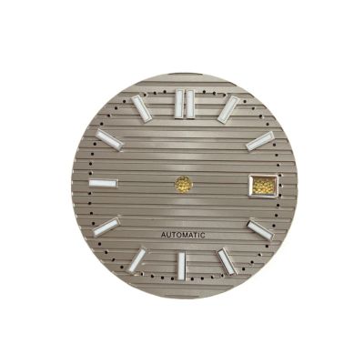 30.5mm S Logo Dial Fit NH35/NH36/4R/7S Movement Green Luminous Watch Modification Accessories Stripe Dial(Er02)