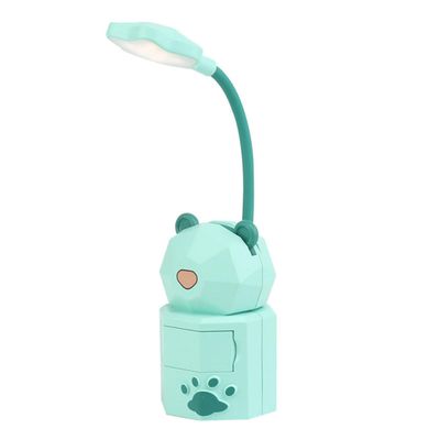 Toddmomy USB Charging Eye Care Desk Lamp for Students Energy-Saving Night Light with Phone Holder Multi-Function Reading Lamp for Dorm Study Green Random Color