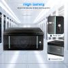Dodoam Wall Mount Server Cabinet, 4U Server Organizer, 110LB Load,Wall Mount Server Cabinet with Glass Locking Door, for Offices & Data Centers (23.62"x17.72"x9.45") view 4