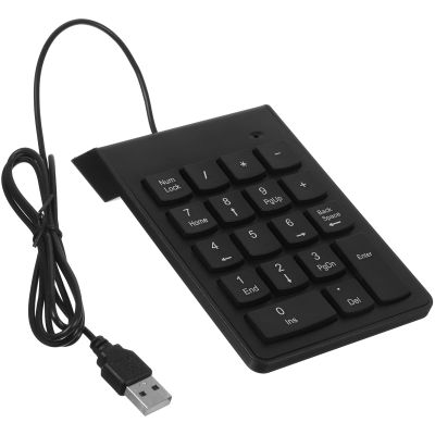 Toddmomy USB Numeric Keypad Portable Mechanical Number Pad for Laptop Desktop Ergonomic Wired USB Keyboard Accessory for Finance Banking Compact Space-Saving Design