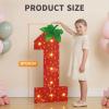 imprsv Strawberry Birthday Decorations, 3FT Berry Theme Marquee Number 9 view 4