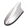 Vehicle Shark Fin Shape Cover for Hyundai Equus(4seats) 2010-2017, Car Top Roof Aerials AM/FM Radio Signal Base Antenna Topper Roof Aerial Cover Trim,Silver view 1