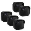 5 Pack Weatherproof Silicone Case Cover for All-New Blink Outdoor 4 (4th Gen)/2K+, Full Camera Protection, for Blink Outdoor 4 Security Camera Accessories (Black) view 1