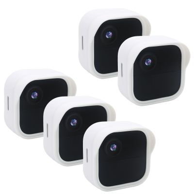 5 Pack Weatherproof Silicone Case Cover for All-New Blink Outdoor 4 (4th Gen), Full Camera Protection, for Blink Outdoor 4 Security Camera Accessories (White)