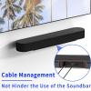 SUNGOOYUE Speaker Wall Mount, Heavy Duty Max Load 22lbs Universal Steel TV Shelf Bracket with Cable Management for G2 and Other Soundbars for Surround Sound Speakers (Black) view 4