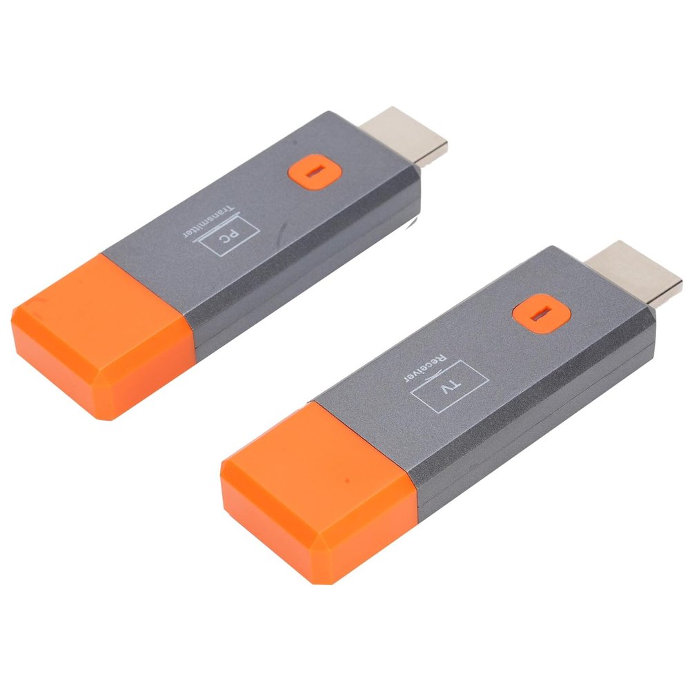 SUNGOOYUE Wireless Transmitter and Receiver, 1080P HD Wireless Extender with 5G Frequency Band for Audio to Monitor from Laptop TV Box